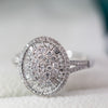 1ct Natural Diamond 18k Gold Engagement Ring - 10US07
